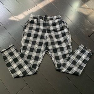Hot Topic b/w plaid pants size small